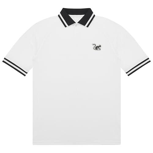 Oversize-Poloshirt – Atmungsaktiv/Recycelt – Herren/Damen (Weiß)