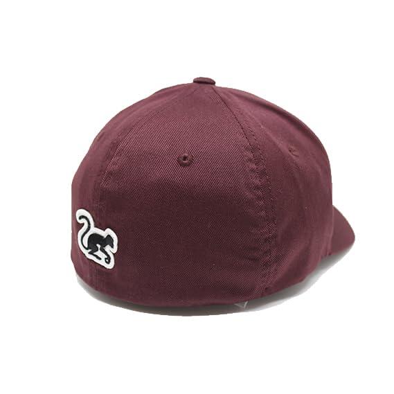 Casquette de baseball unisexe extensible (bordeaux) 2/4