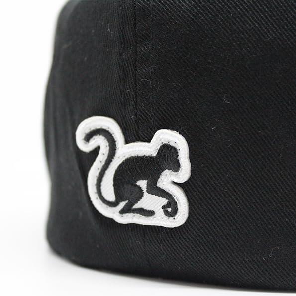 Casquette de baseball unisexe extensible (noire) 4/4