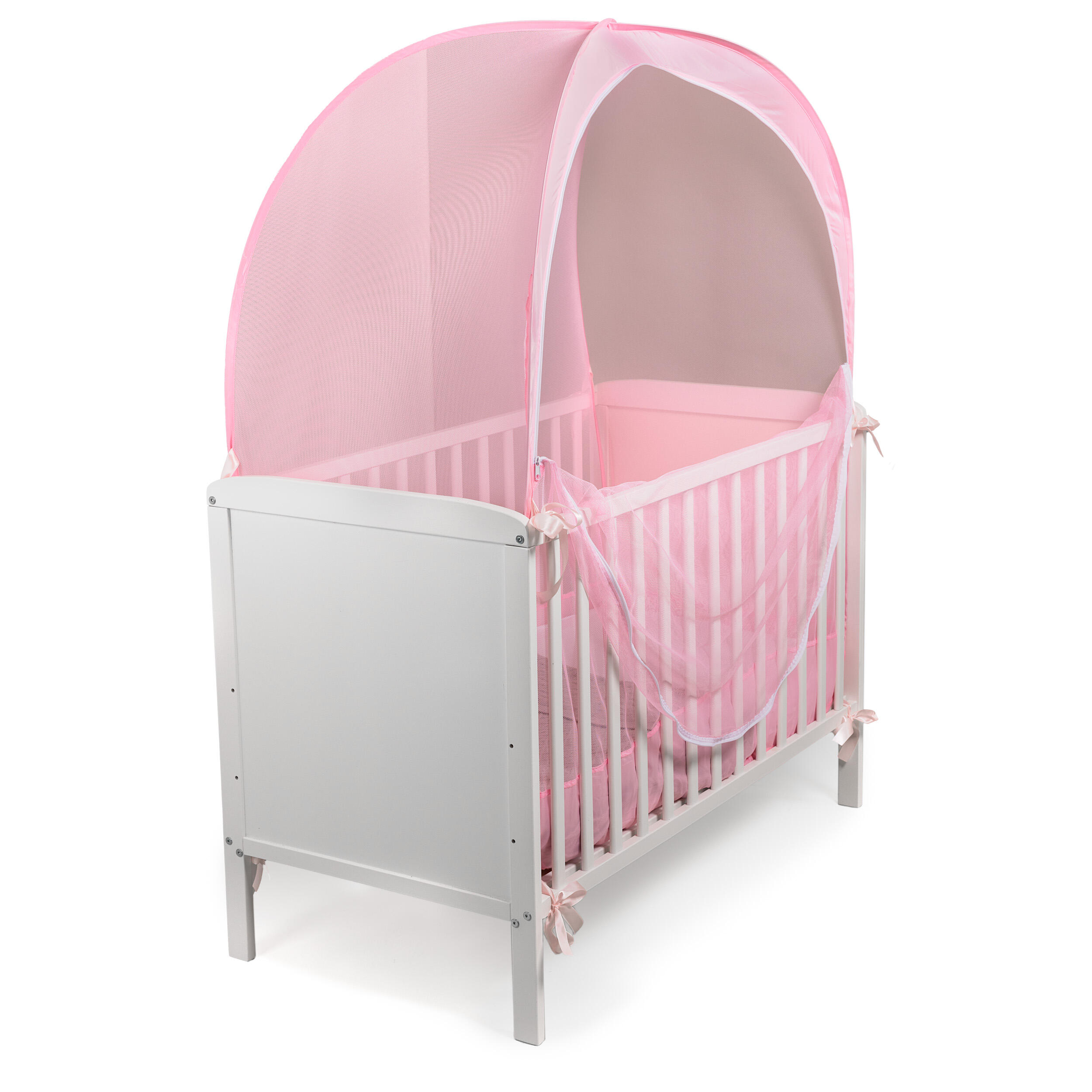 Deconet Moustiquaire pop-out pour berceau, 130x70cm, rose 2/7