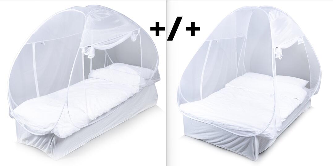 Deconet SET de Tentes Moustiquaires Pop-up 1pers & 2pers - BLANC 2/7