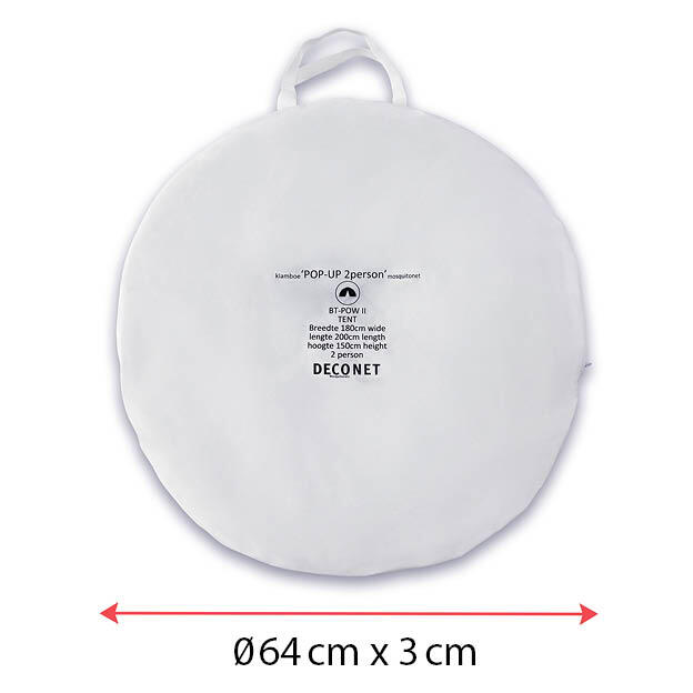 Deconet SET de Tentes Moustiquaires Pop-up 1pers & 2pers - BLANC 4/7