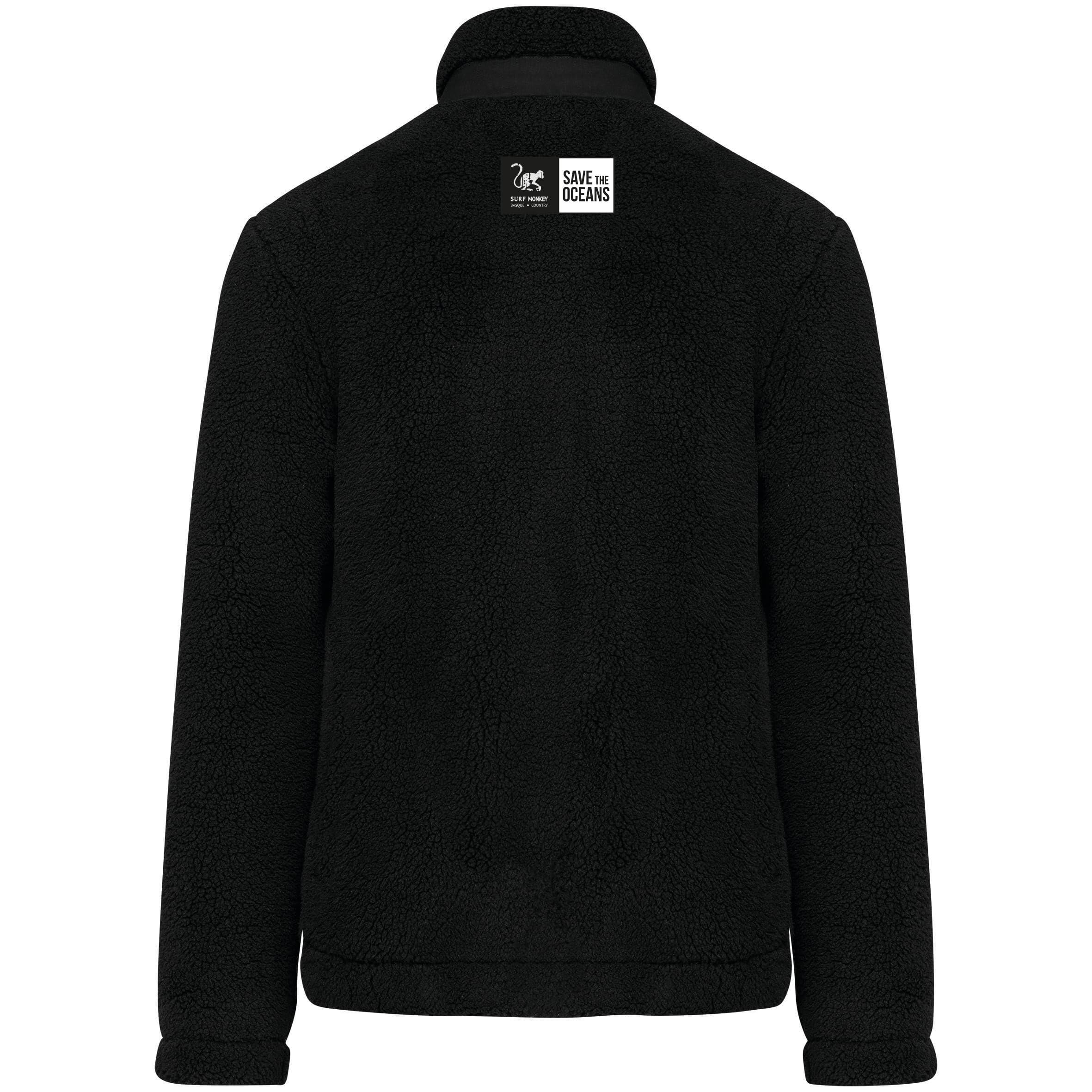 Giacca in pile Sherpa - Vestibilità classica / Riciclata (Nero) 2/6