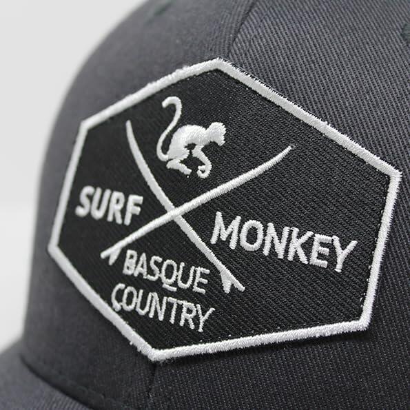 Casquette de baseball unisexe extensible (gris foncé) 3/4