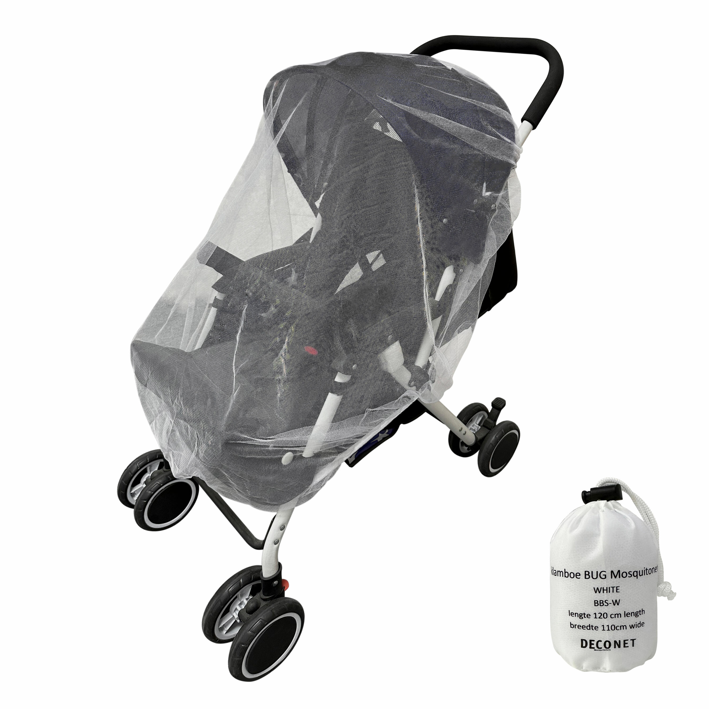 MOUSTIQUAIRE DE LIT,Bleu--Filet anti moustiques pour poussette de bébé