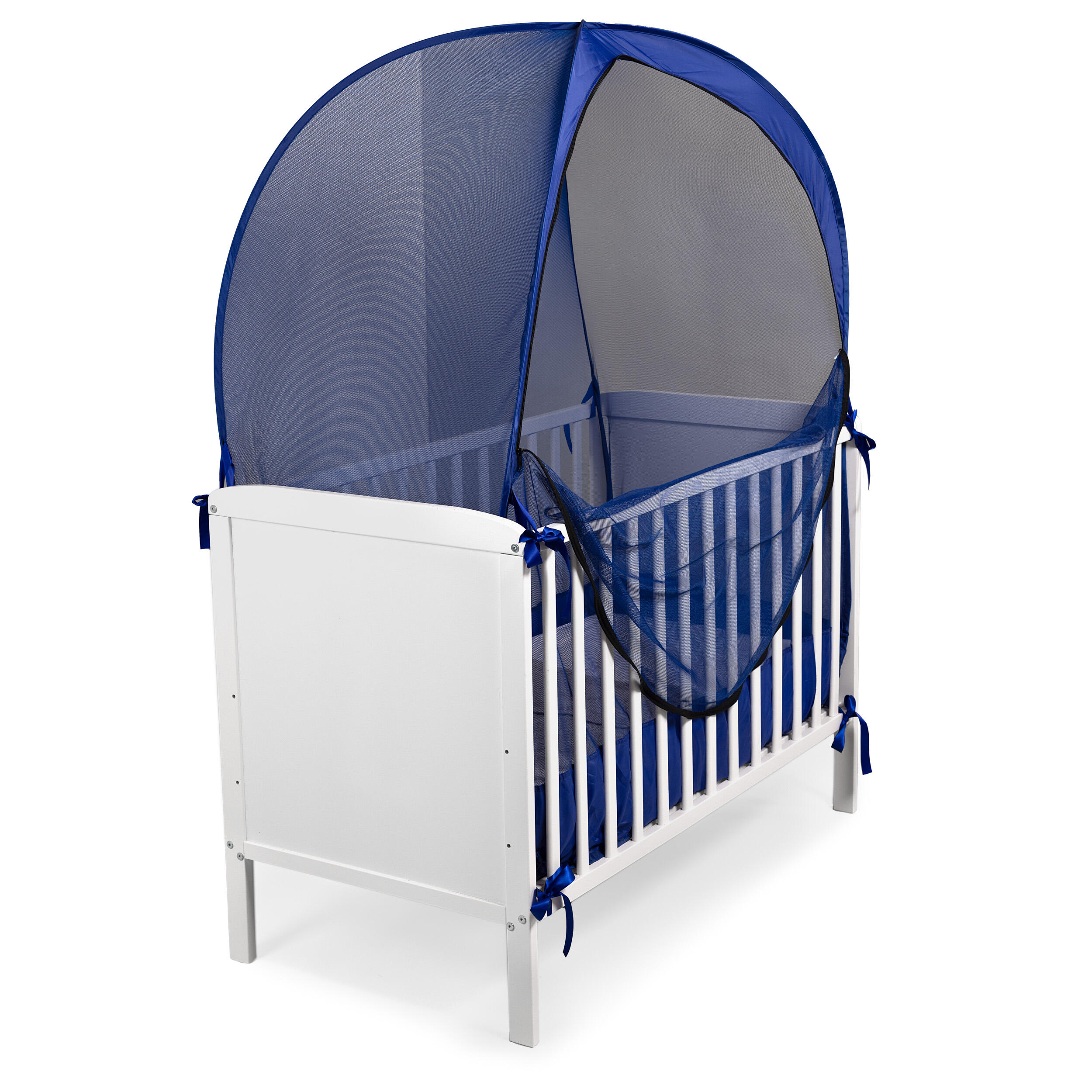 Deconet Tenda zanzariera pop out per culla, 130x70 cm, blu 3/7