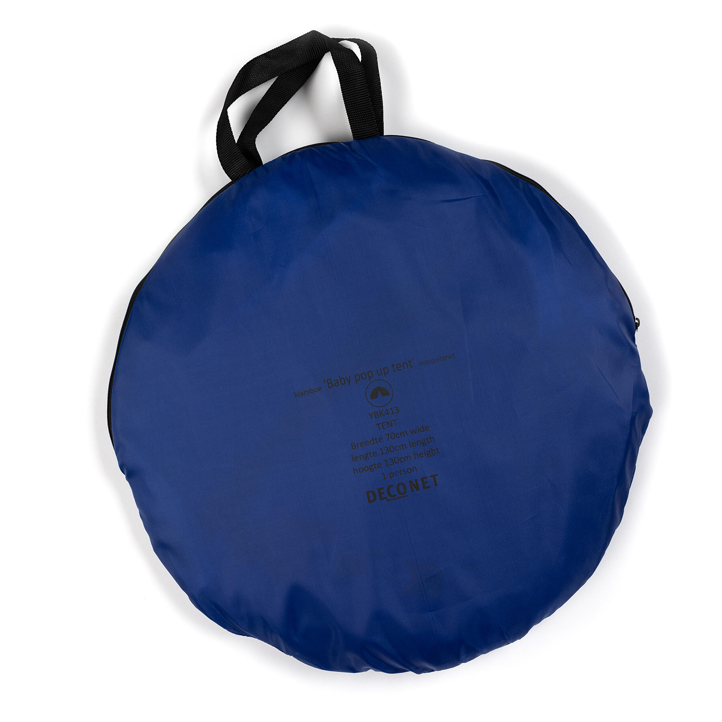 Deconet Tenda zanzariera pop out per culla, 130x70 cm, blu 4/7