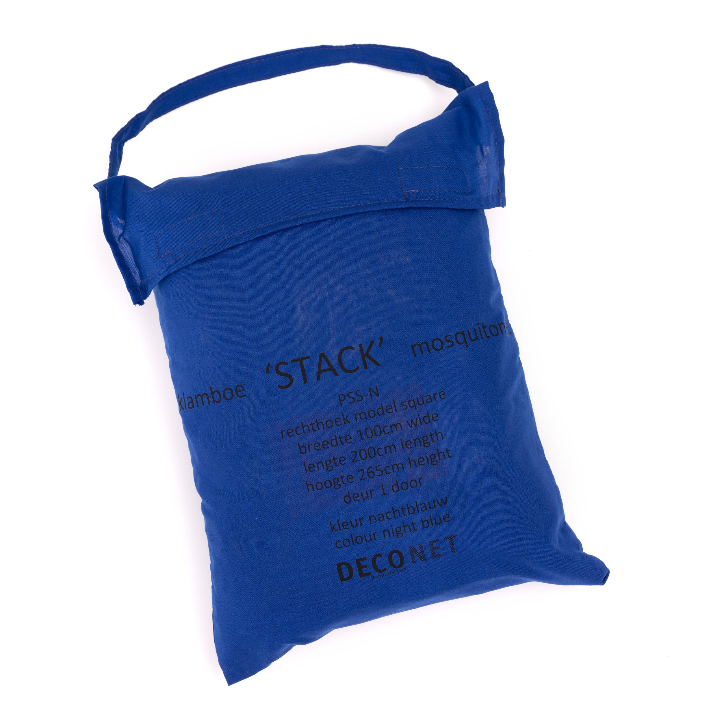 Deconet klamboe - STACK - L200x B100x H270cm BLAUW- stapelbed/ hoogslaper 4/7