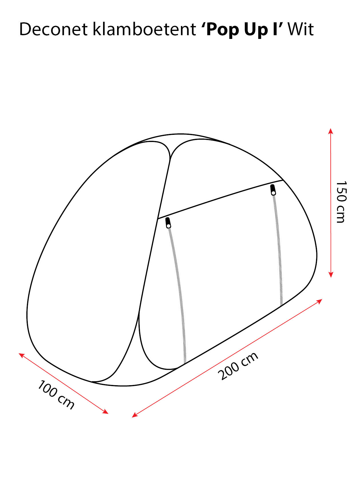 Deconet SET de Tentes Moustiquaires Pop-up 2x 1 personne tent- BLANC 4/6