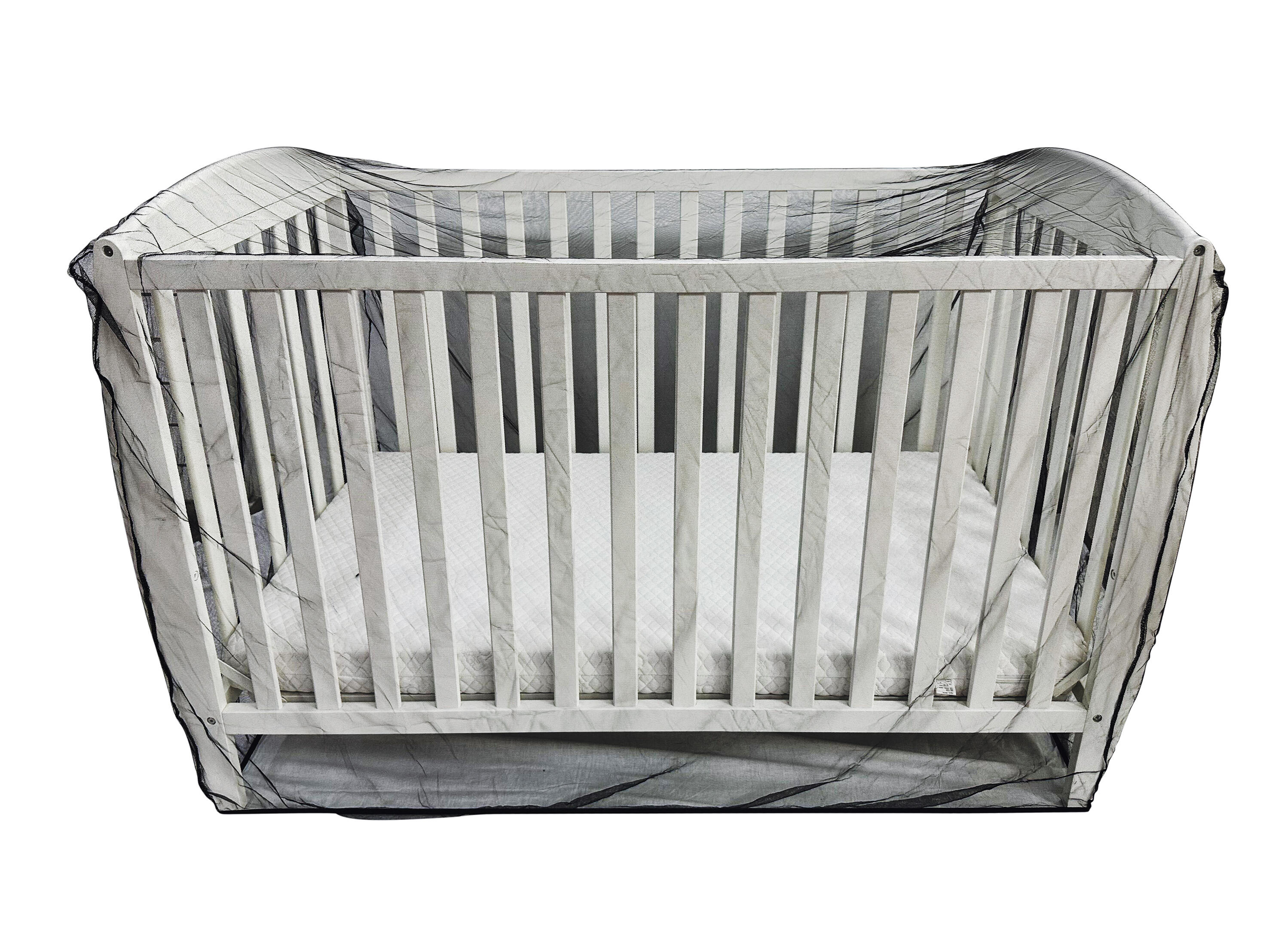 Culla con zanzariera per bambini Deconet - L150x L90 cm - nero baby 4/6