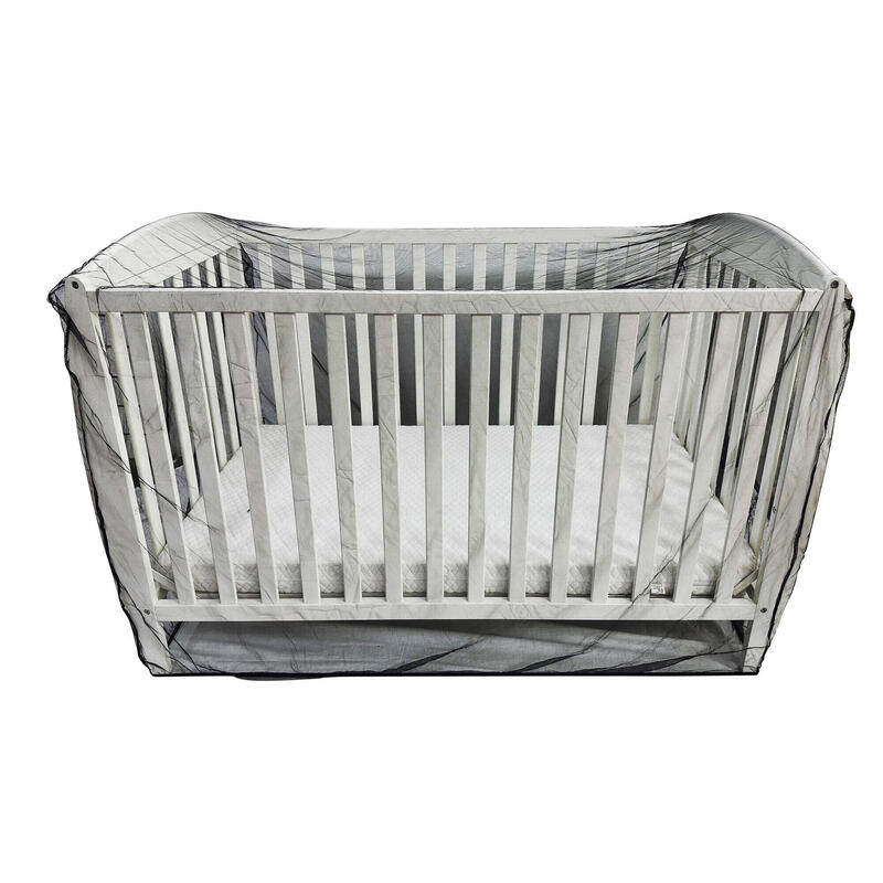Lit bébé moustiquaire Deconet - L150x L90cm - noir
