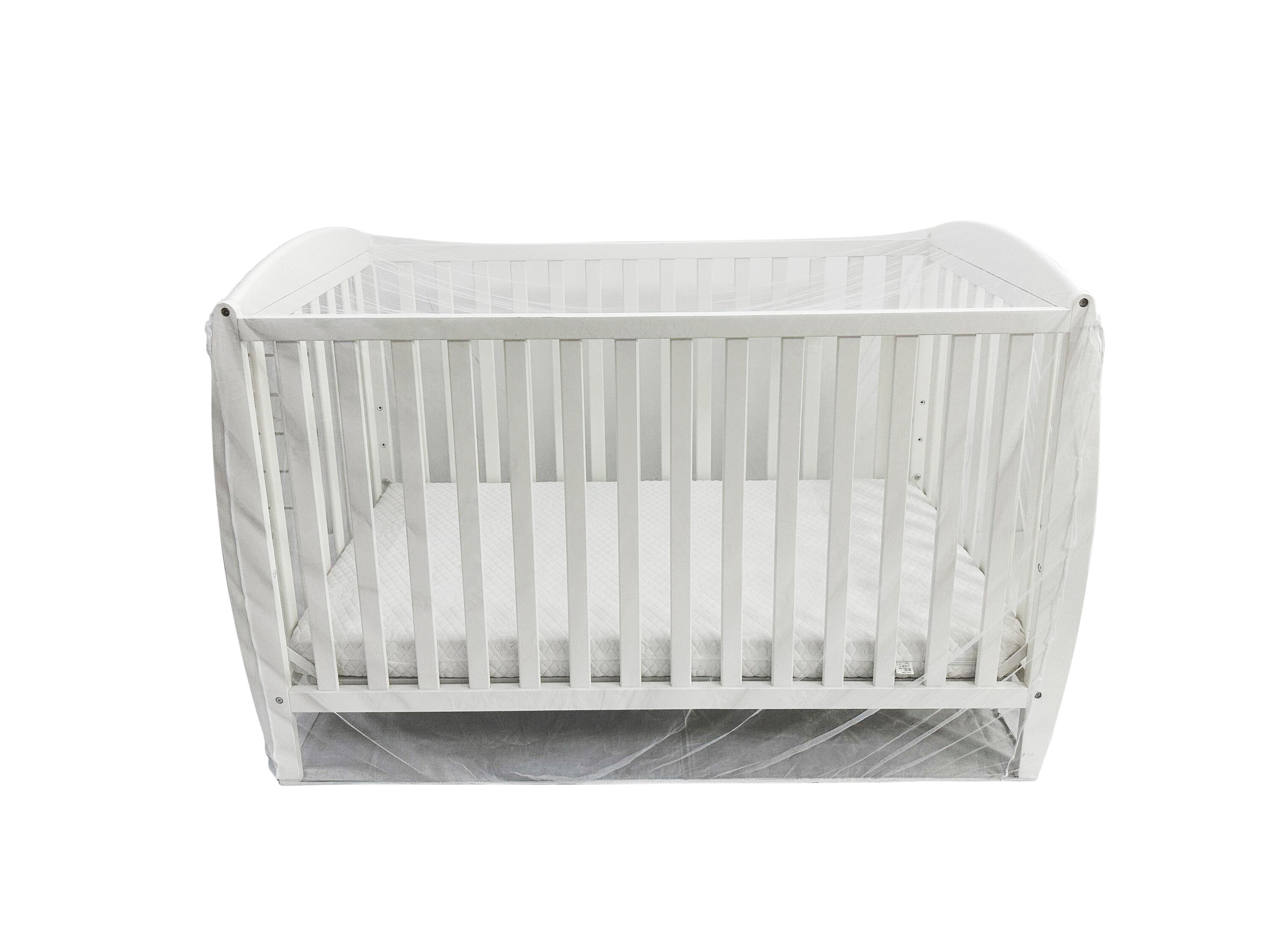 Lit bébé moustiquaire Deconet, L150x L90cm, blanc, bébé 4/6