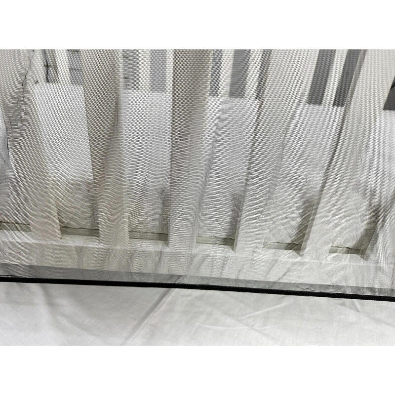 Lit bébé moustiquaire Deconet - L150x L90cm - noir