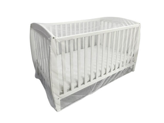 Lit bébé moustiquaire Deconet, L150x L90cm, blanc, bébé