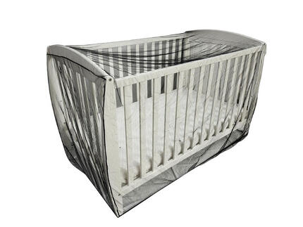 Lit bébé moustiquaire Deconet - L150x L90cm - noir