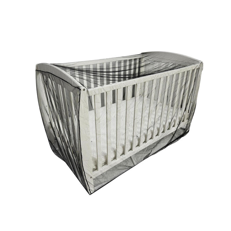 Lit bébé moustiquaire Deconet - L150x L90cm - noir
