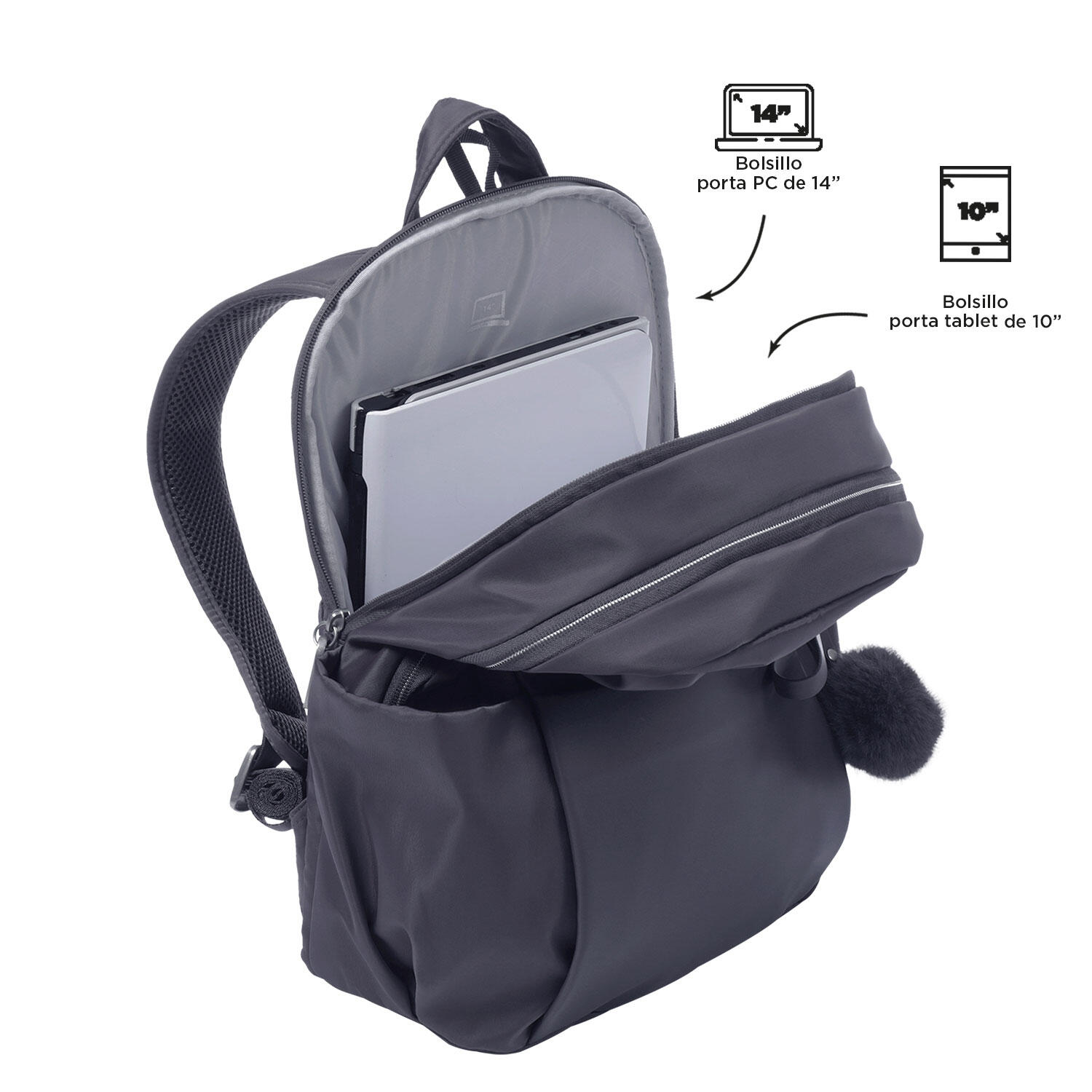 Totto Mochila ejecutiva Adelaide 1 Periscope Poliéster 28 x 40 x 18 cm 4/5