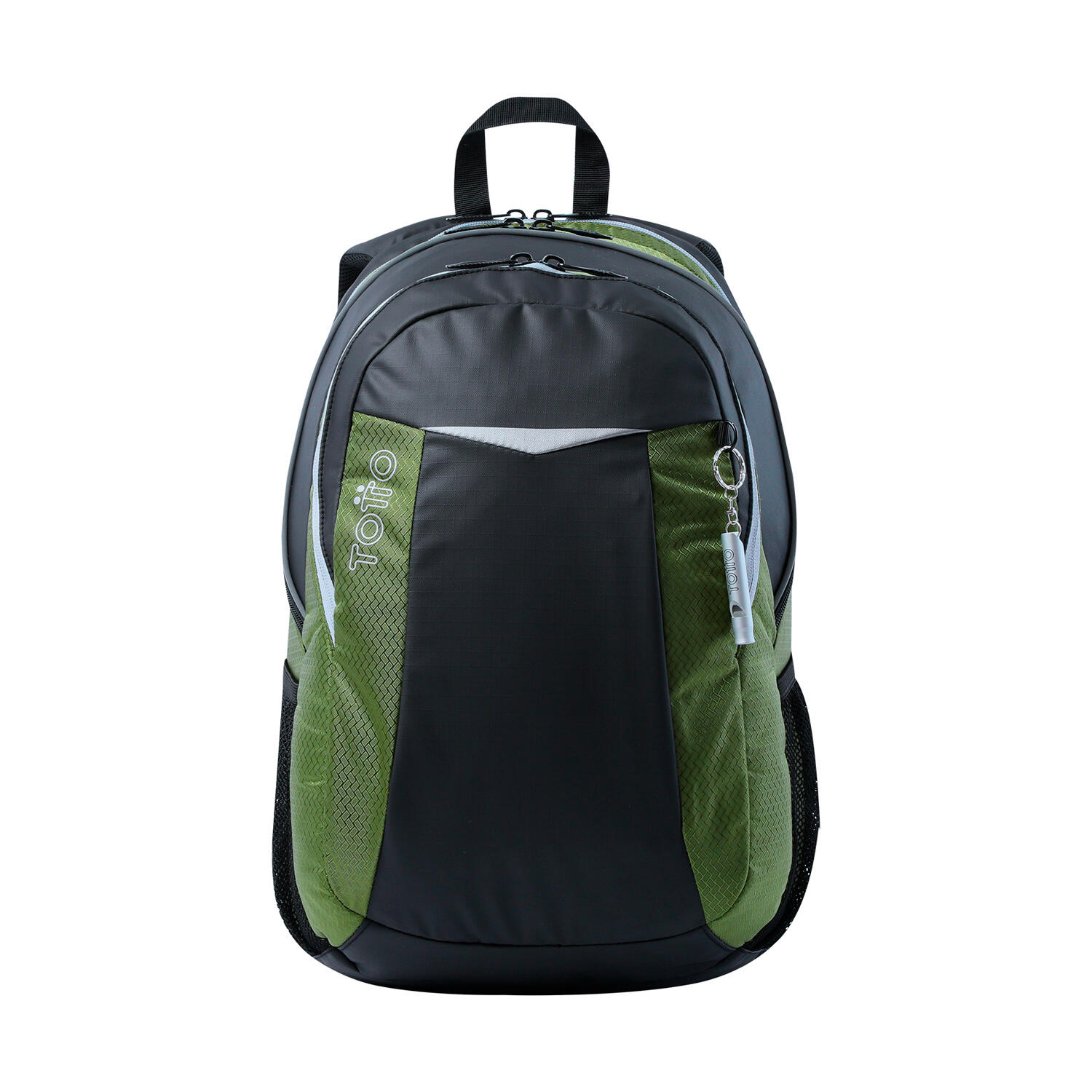 Totto Mochila urbana Titanio 2.0 Negro y verde Poliéster 32 x 49 x 24.5 cm 1/5