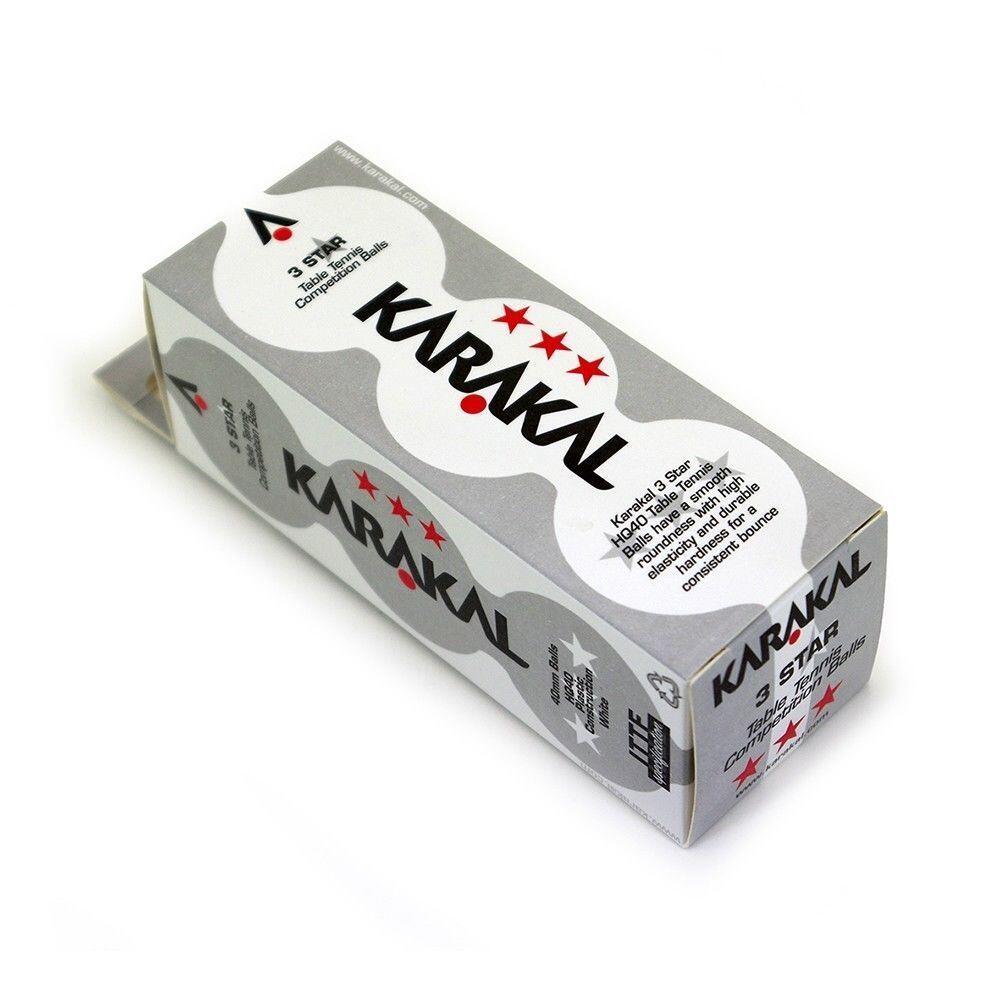 Karakal 3 Star Table Tennis 40mm Poly Tournament Balls Pack Of 12 - White 2/2