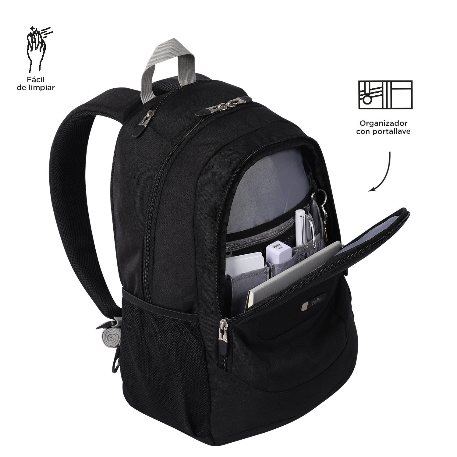 Totto Mochila urbana  Goctal  -Dimensiones:32.5 x 44 x 18 cm-Material: Poliester 5/5