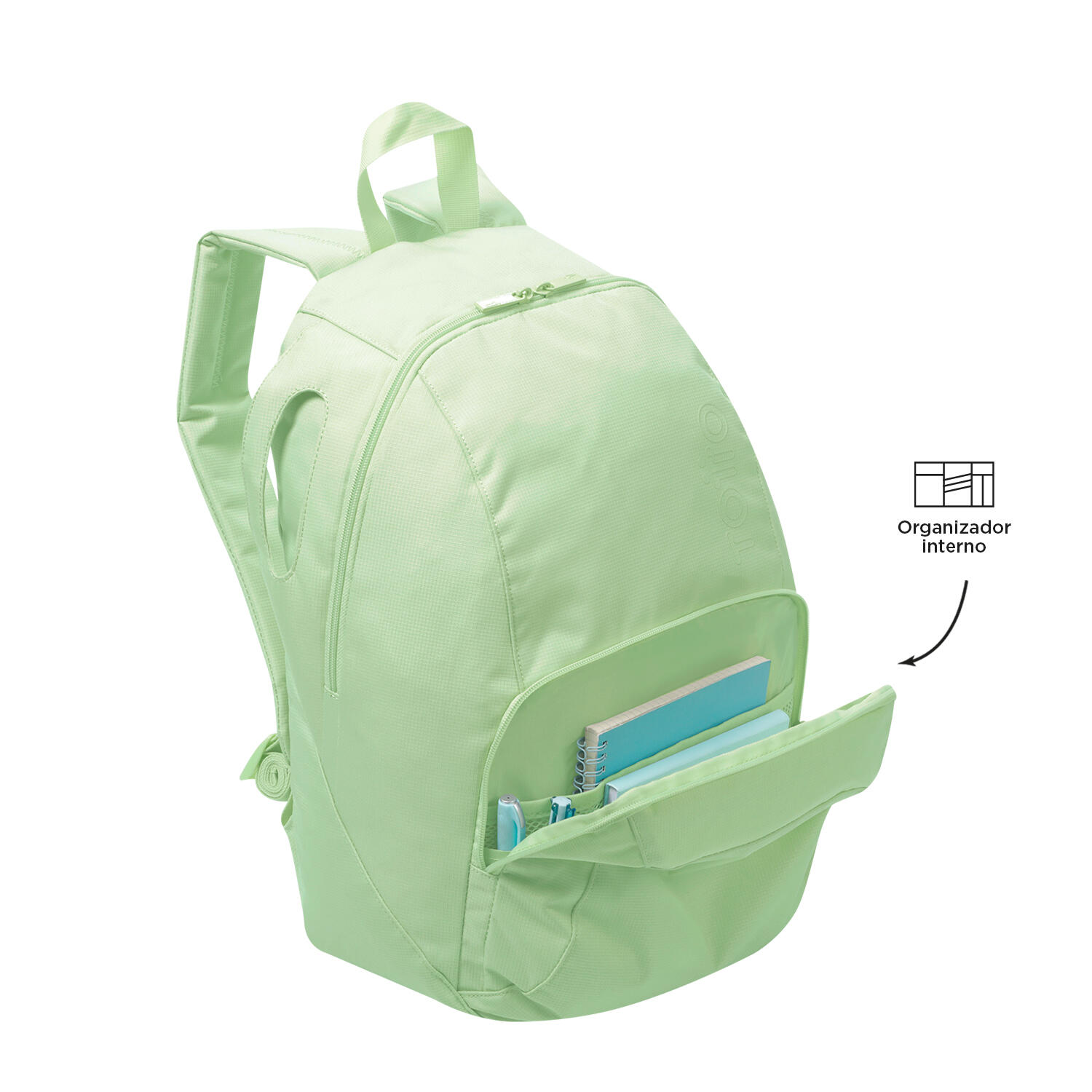 Totto Mochila urbana Ometto Meadow Mist Poliéster 32 x45 x14 cm 5/5