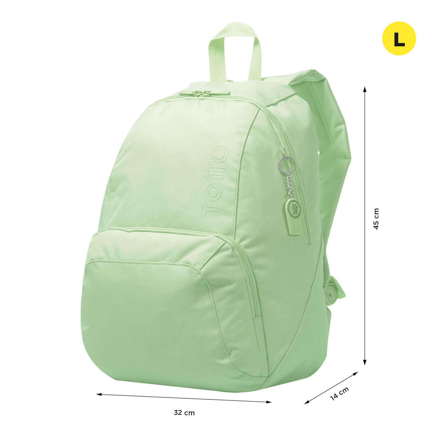 Totto Mochila urbana Ometto Meadow Mist Poliéster 32 x45 x14 cm 2/5