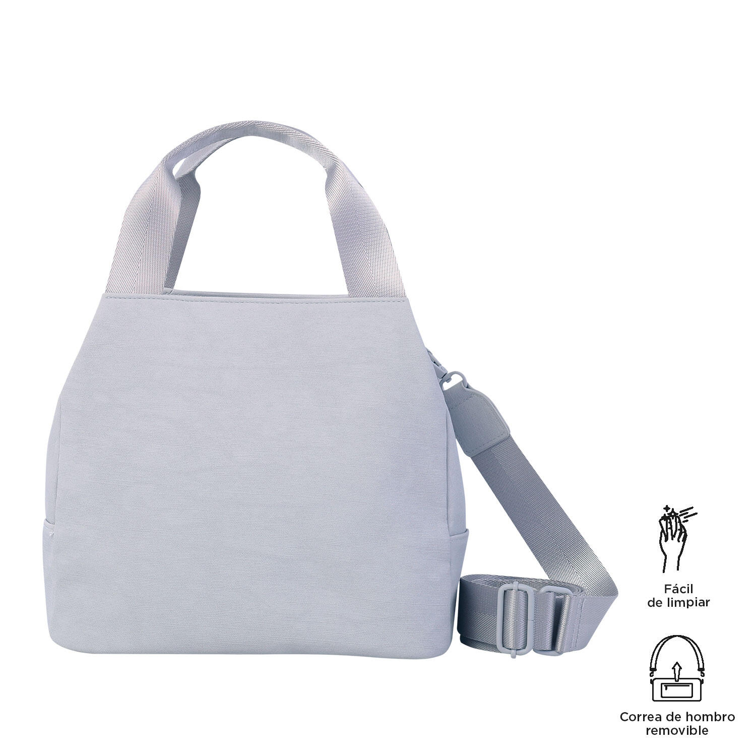 Totto  Portameriendas Bow 3 - Micro Chip Gris Pequeño 3/3
