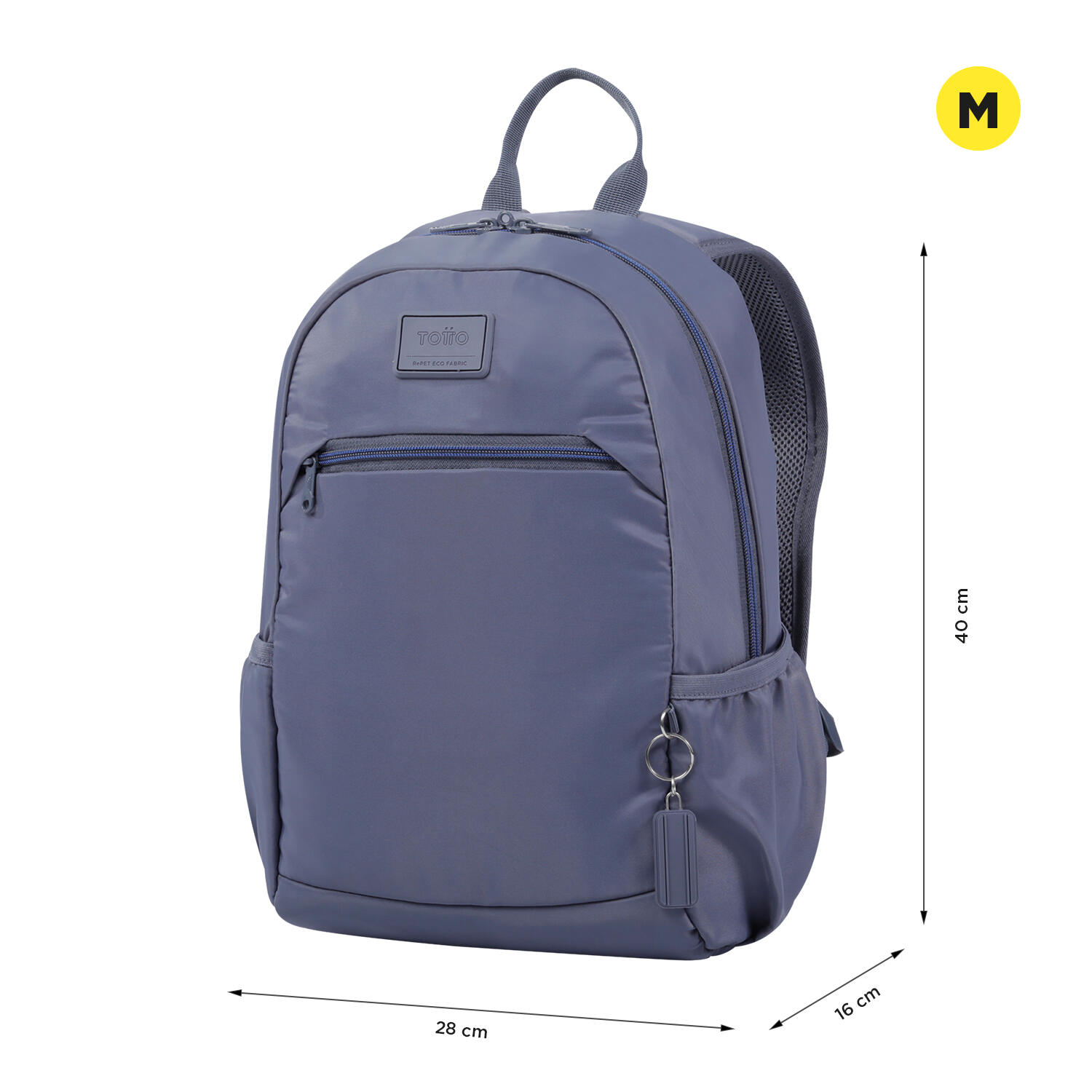 Totto Mochila urbana Tracer Folkstone Gray Poliéster reciclado 28 x 40 x 16 cm 2/5