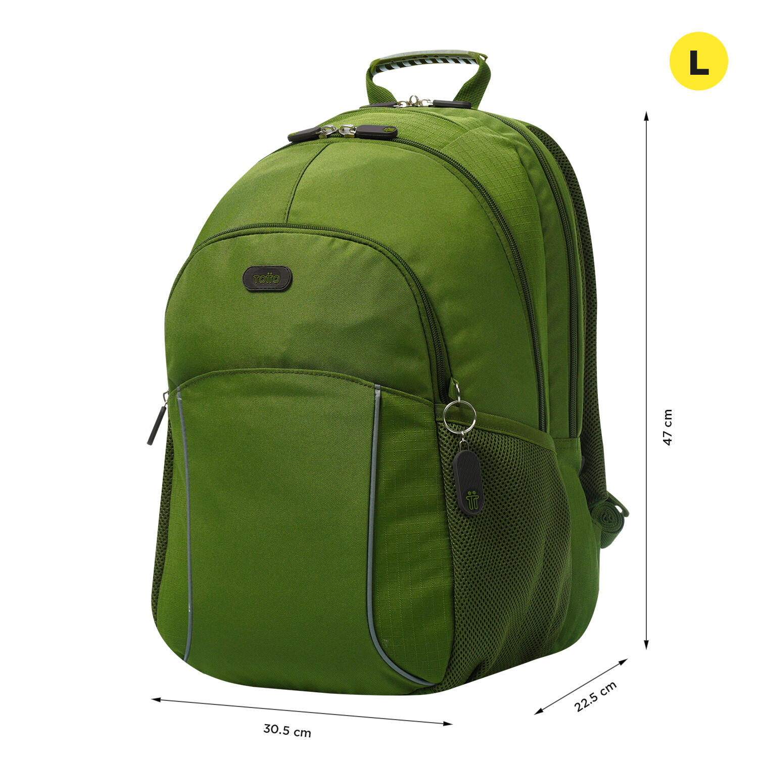 Totto  Mochila Cambri 2.0 - Micro Chip Verde grande 2/5