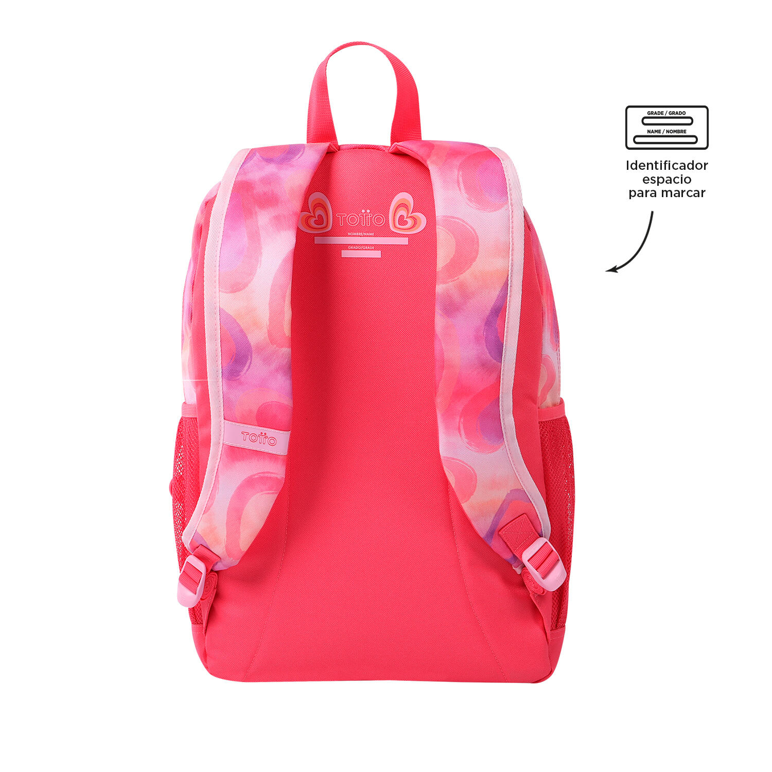 Totto Mochila escolar Amorely Rosa Poliéster 31 x 44 x 14.5 cm 3/5