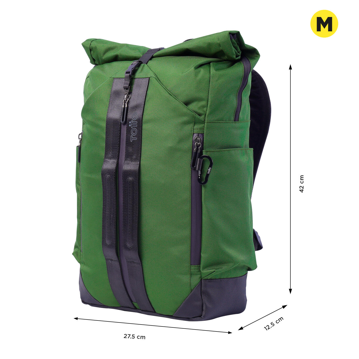Totto Mochila urbana Spurn 2.0 Cedar Green Poliéster 27.5 x 42 x 12.5 cm 2/5