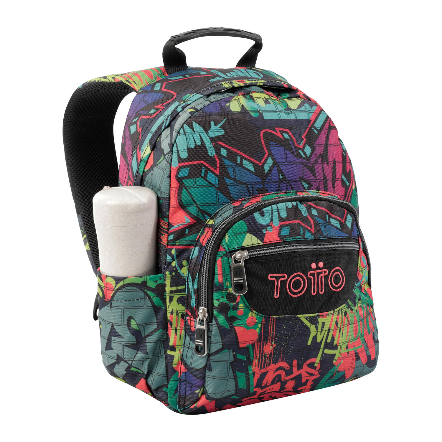 Totto Mochila escolar Tempera Graffiti Poliéster 27 x 36.5 x 12 cm 5/5