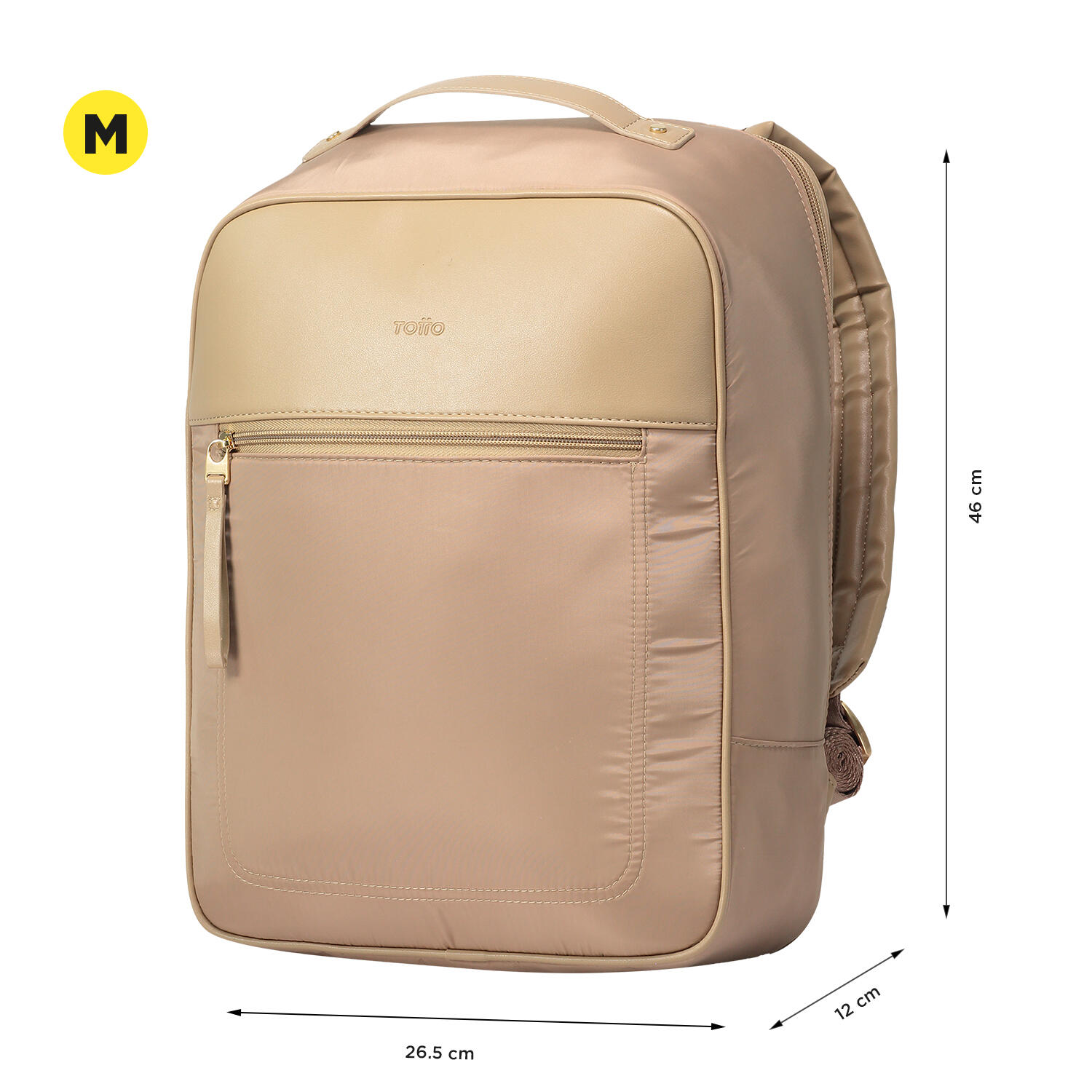 Totto Mochila ejecutiva Lita Marrón Poliéster 31 x 46 x 12 cm 2/5