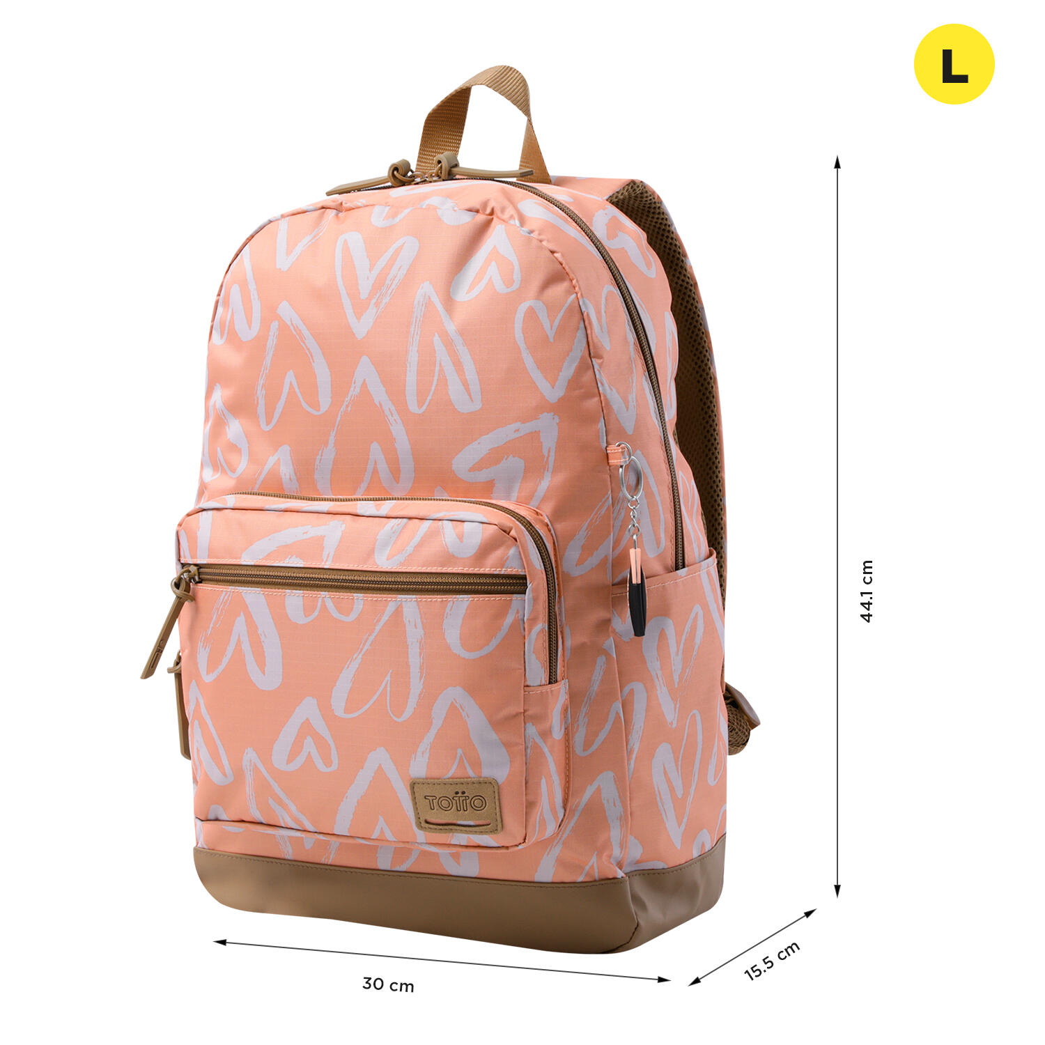 Totto Mochila urbana Tocax Pure Love Poliéster 30 x 44.1 x 15.5 cm 2/5