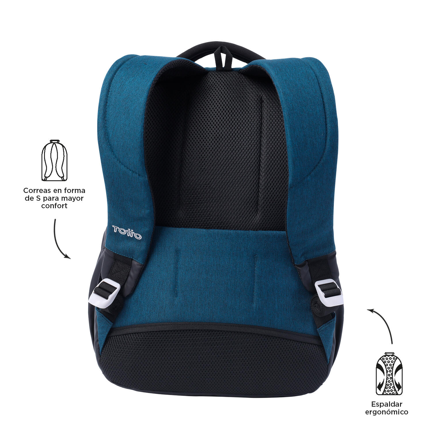 Totto Mochila ejecutiva Deleg 2.0 Legion Blue Poliéster 31 x 43 x 14 cm 3/5