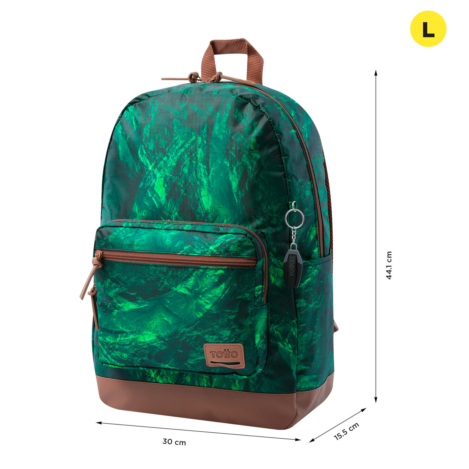 Totto Mochila urbana Tocax Green Rock Poliéster 30 x 44.1 x 15.5 cm 2/5