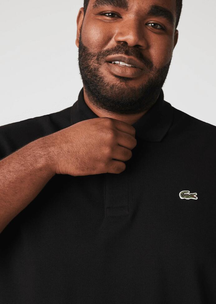 Polo uomo lacoste nero 7/7