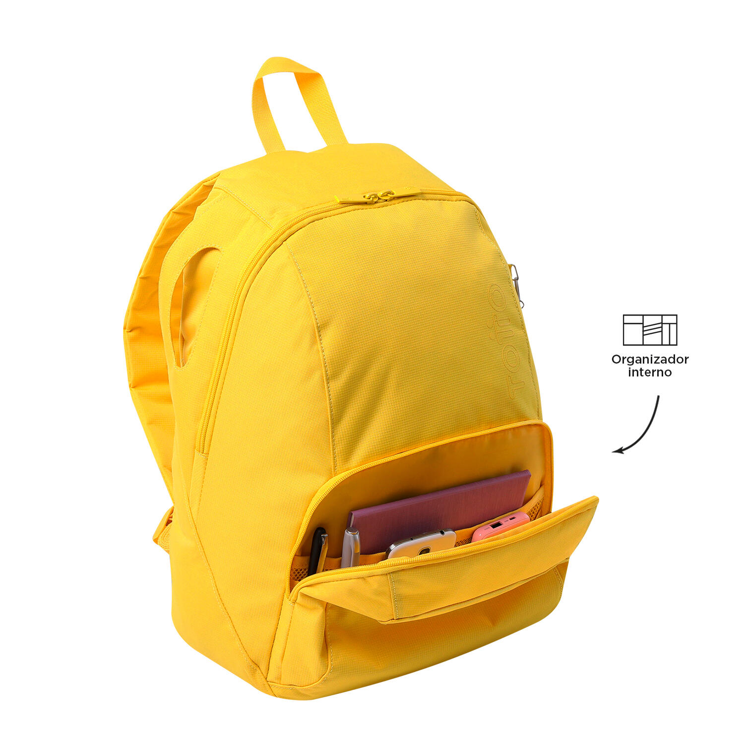 Totto Mochila urbana Omettto Super Lemon Poliéster 32 x 45 x 14 cm 5/5