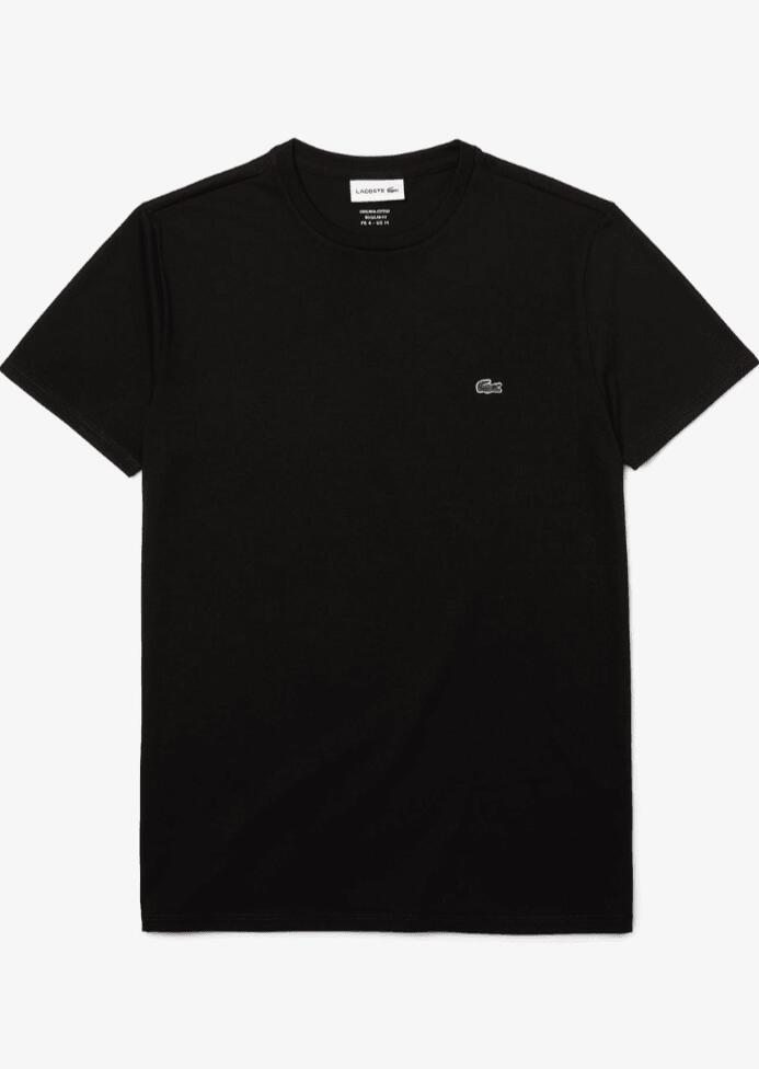 Koszulka Lacoste Czarna Regular Fit Męska 6/6
