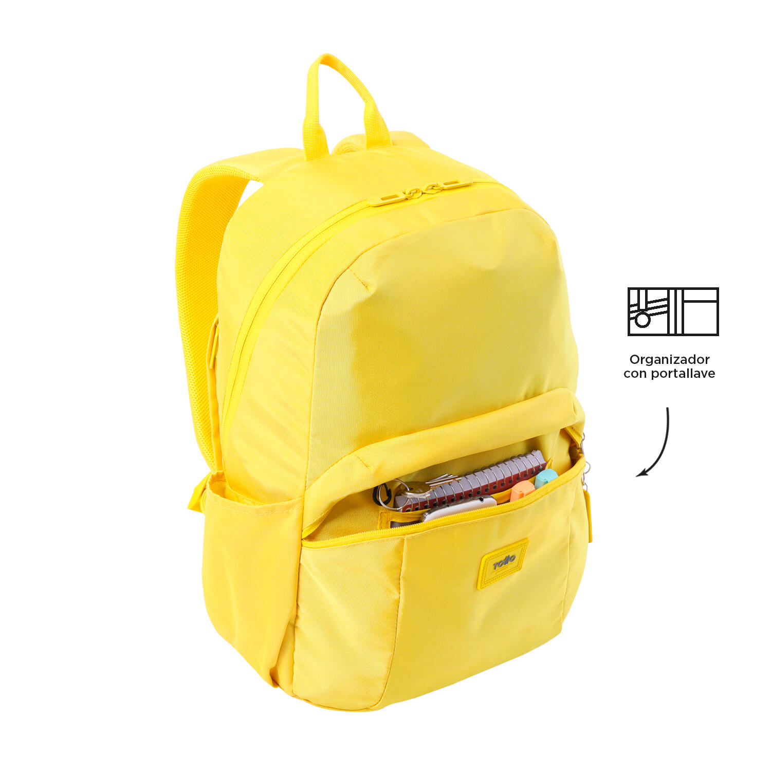 Totto Mochila urbana Trik Super Lemon Poliéster 30 x 42 x 12 cm 5/5