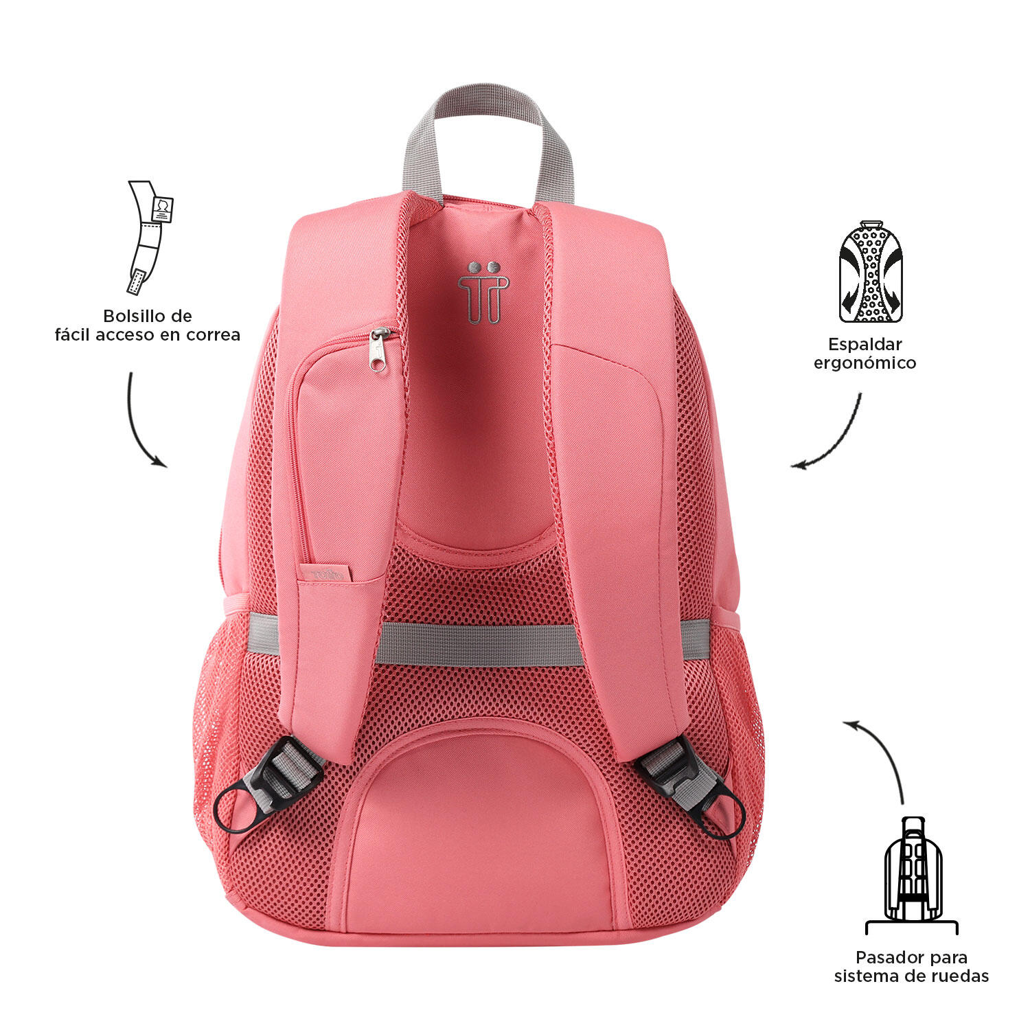 Totto Mochila urbana Goctal Lantana Poliéster 32.5 x 44 x 18 cm 3/5