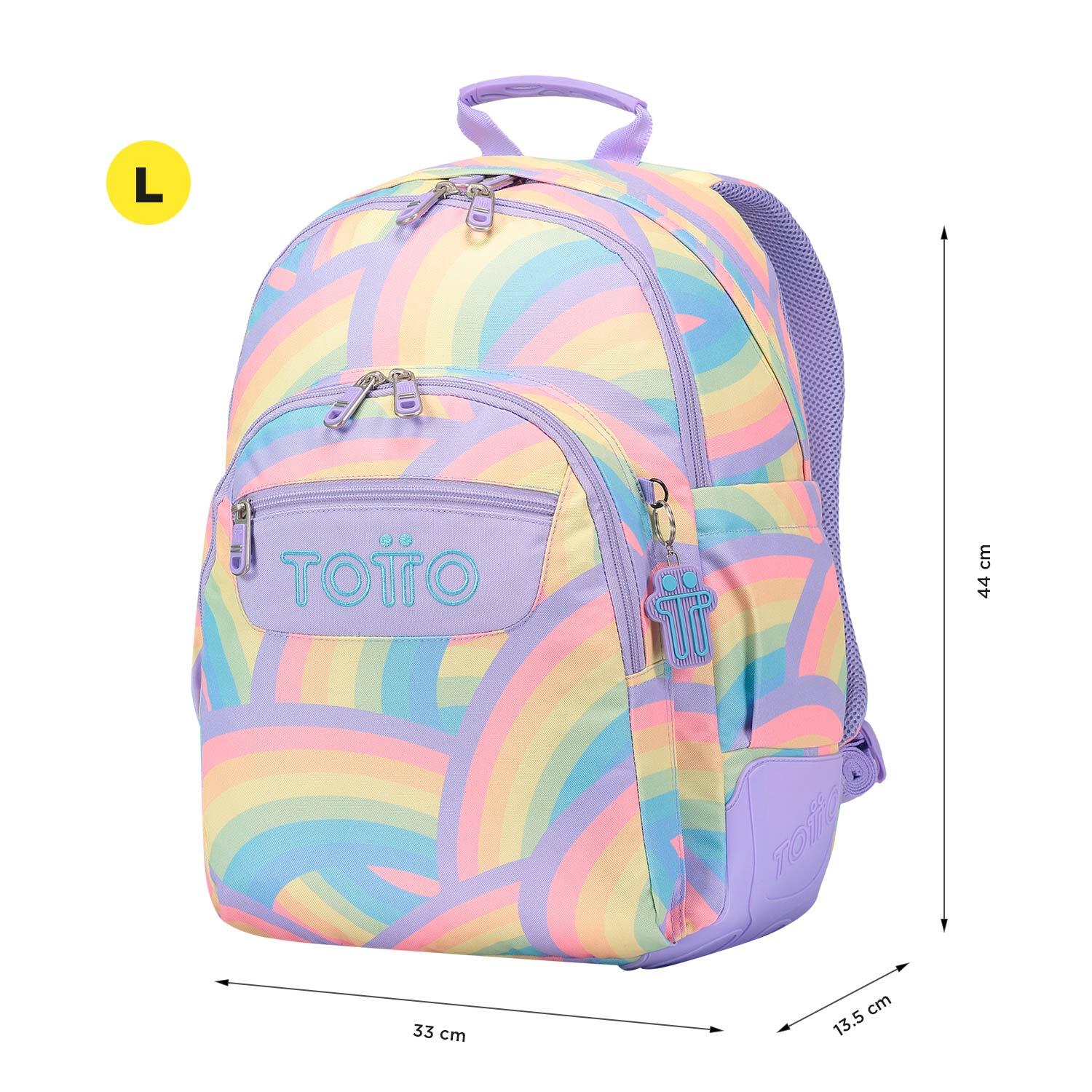 Totto Mochila escolar Rayol Arcoiris Poliéster 33 x44 x13.5 cm 2/5