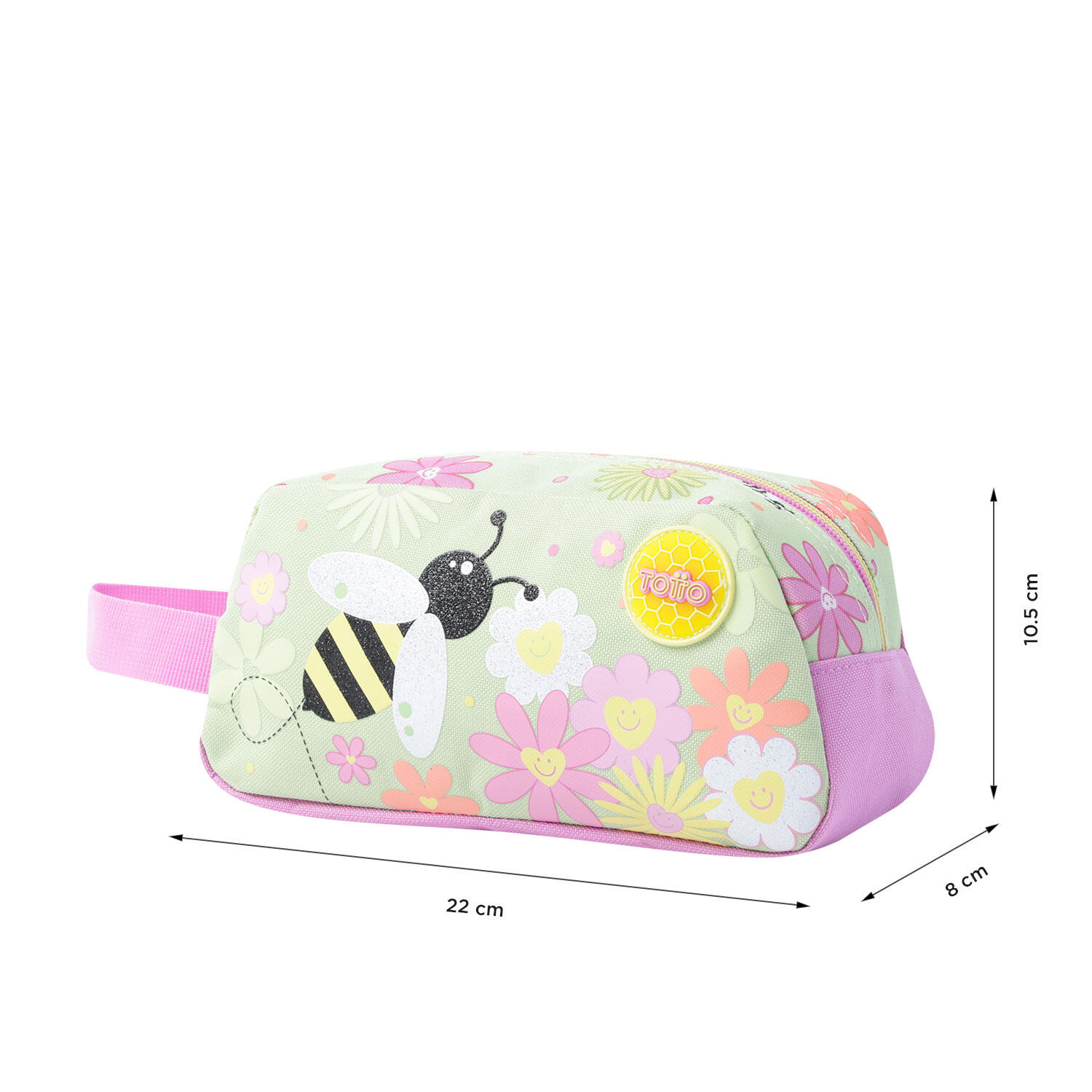 Totto Estuche infantil Margarita Verde Poliéster 23 x 12 x 8.5 cm 2/4