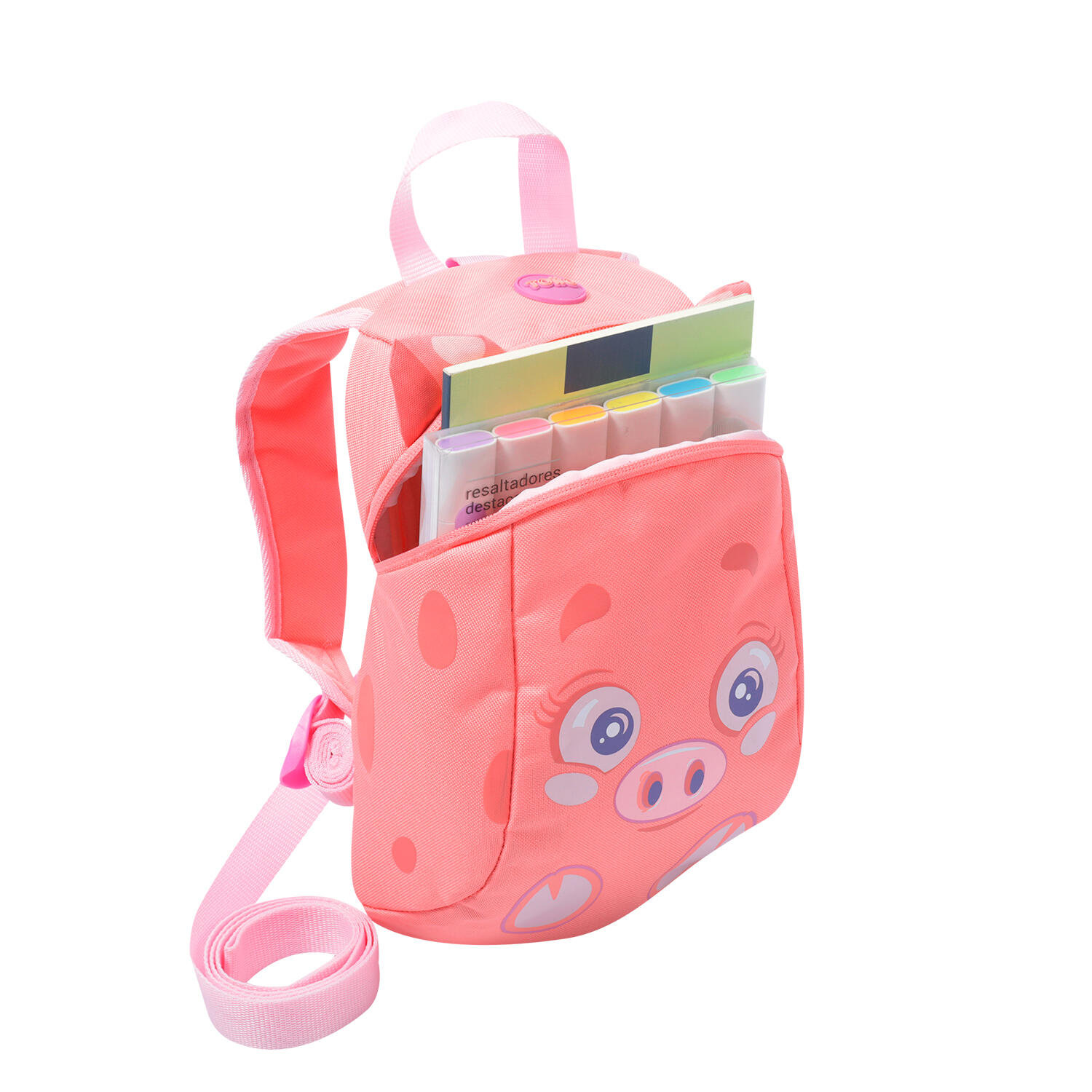 Totto Mochila Infantil Cornejo Melocotón Poliéster 21.5 x 30.5 x 7 cm 4/4