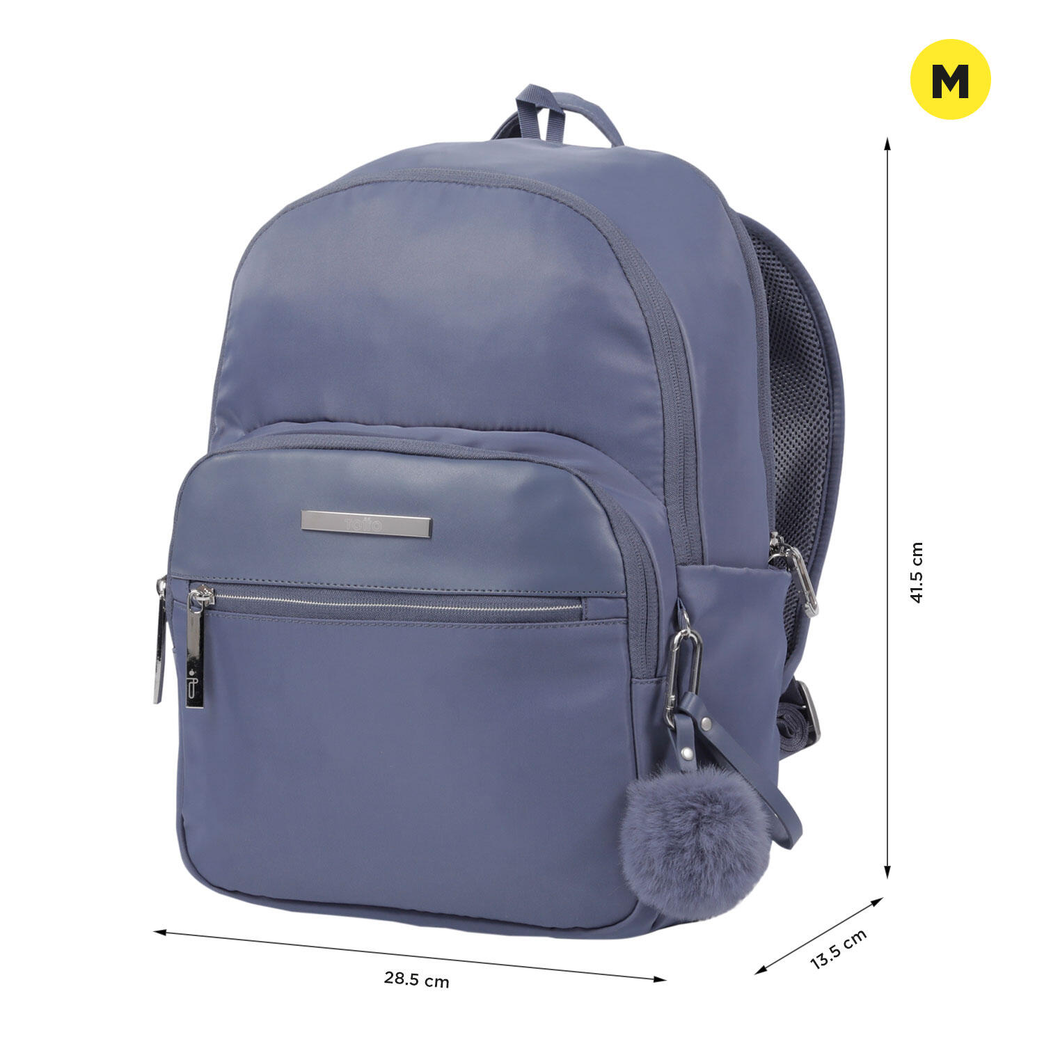 Totto Mochila ejecutiva Adelaide Folkstone Gray Poliéster 28.5 x 41.5 x 13.5 cm 2/5