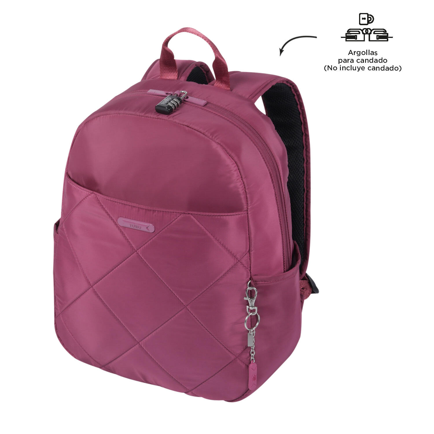 Totto Mochila ejecutiva Arlet Deco Rose Poliéster 30 x 40 x 14 cm 5/5