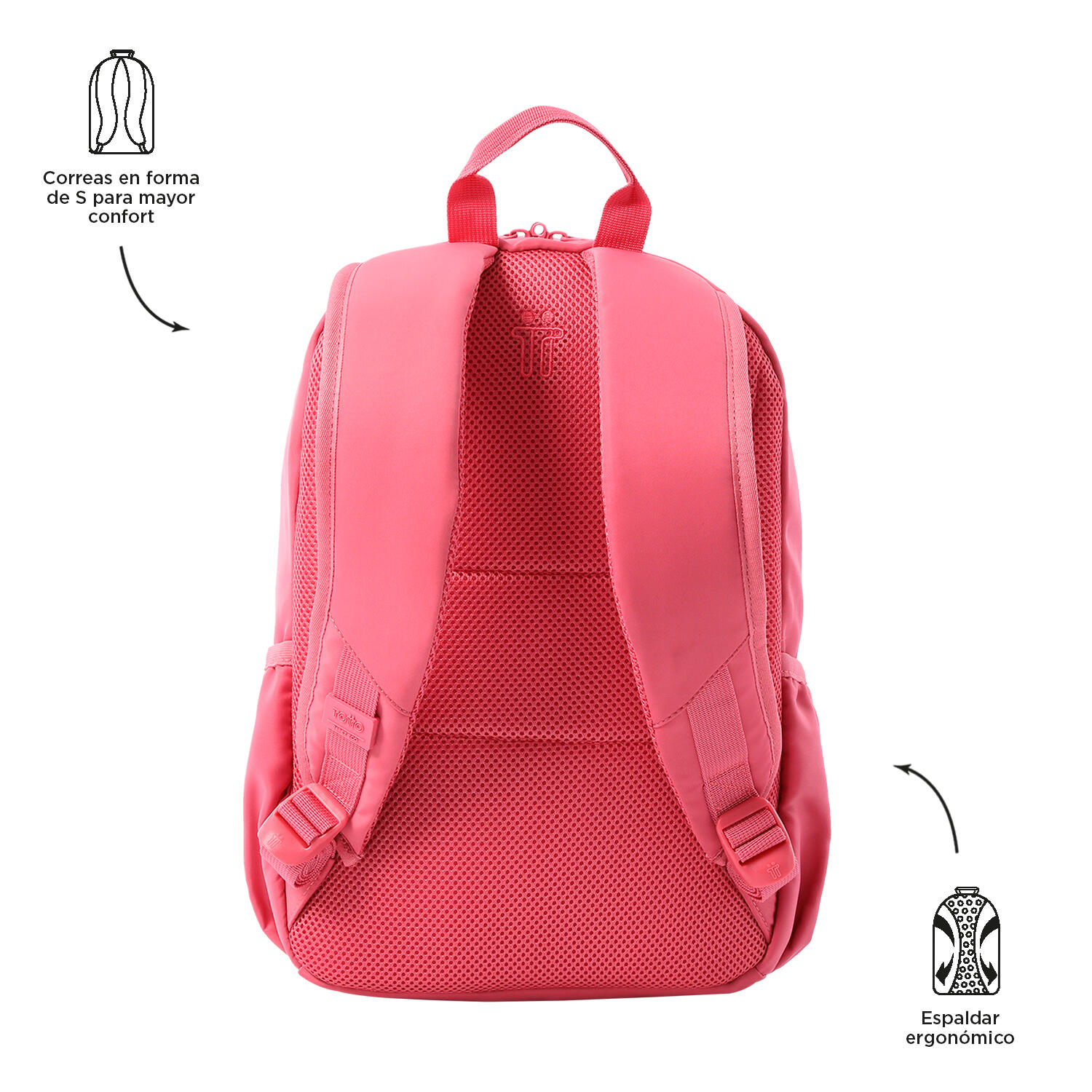 Totto Mochila urbana Tracer Desert Rose Poliéster reciclado 28 x 40 x 16 cm 3/5