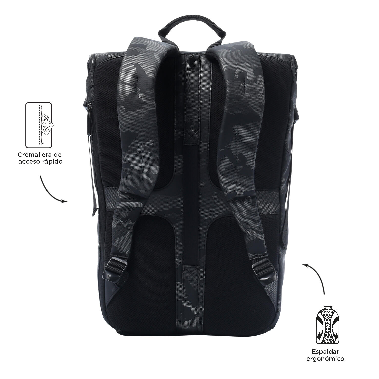 Totto Mochila urbana Chicago Brunel Poliéster 26.5 x 54.5 x 12 cm 3/5