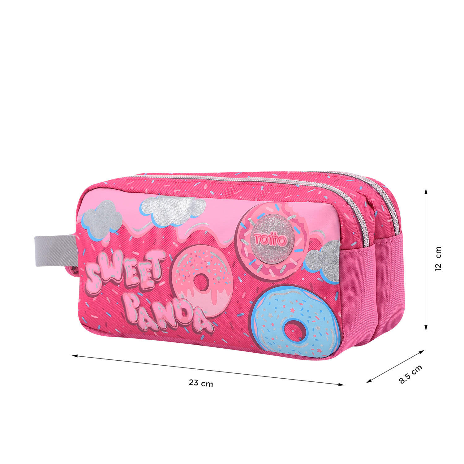 Totto Estuche infantil Sweet Panda Rosa Poliéster 23 x 12 x 8.5 cm 2/4