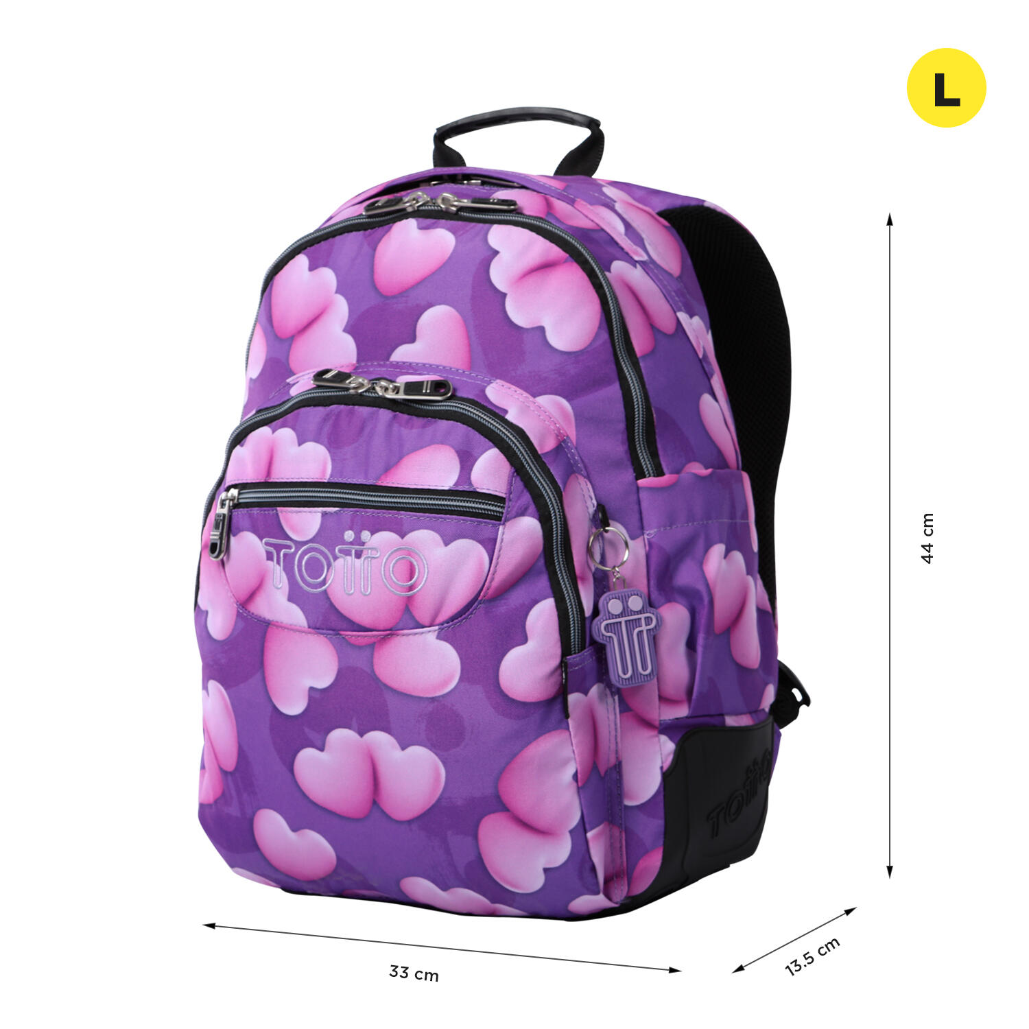 Totto Mochila escolar Crayoles Chubby Poliéster reciclado 33 x 44 x 13.5 cm 2/5